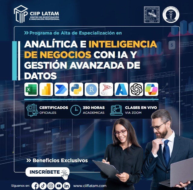 210625INGDIA PROGRAMA DE ESPECIALIZACION EN INTELIGENCIA DE NEGOCIOS, GESTION DE DATOS E IA APLICADA