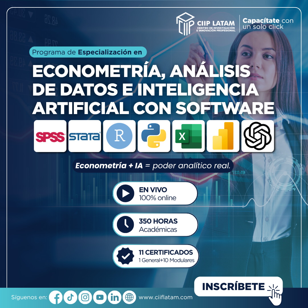 190725PEADIAS ECONOMETRÍA, ANÁLISIS DE DATOS E INTELIGENCIA ARTIFICIAL CON SOFTWARE