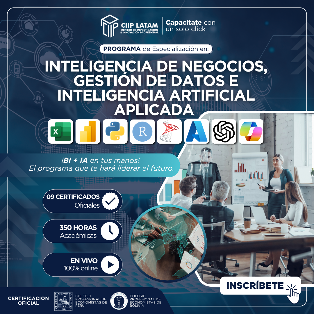 190725INGDIA INTELIGENCIA DE NEGOCIOS, GESTIÓN DE DATOS E IA APLICADA