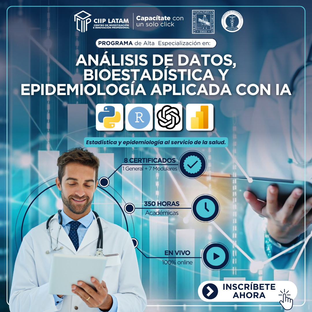 170825PEABEA PROGRAMA DE ESPECIALIZACIÓN EN ANÁLISIS DE DATOS, BIOESTADÍSTICA Y EPIDEMIOLOGÍA APLICADA