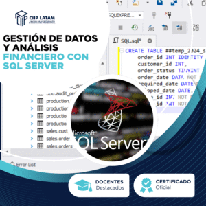 CURSO DE GESTIÓN DE DATOS Y ANÁLISIS FINANCIERO CON SQL SERVER