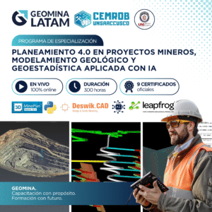 090825 PLANEAMIENTO 4.0, GEOESTADÍSTICA APLICADA CON MACHINE LEARNING Y SOFTWARE ESPECIALIZADO EN MINERÍA SUPERFICIAL Y SUBTERRÁNEA