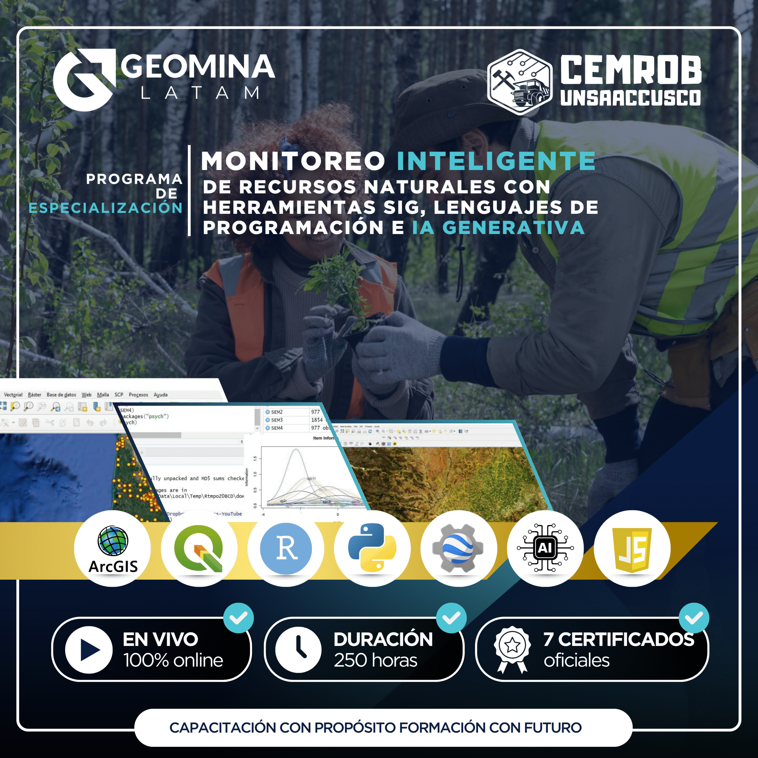 140925MIRNHSLPG MONITOREO INTELIGENTE DE RECURSOS NATURALES CON HERRAMIENTAS SIG, LENGUAJES DE PROGRAMACIÓN E IA GENERATIVA