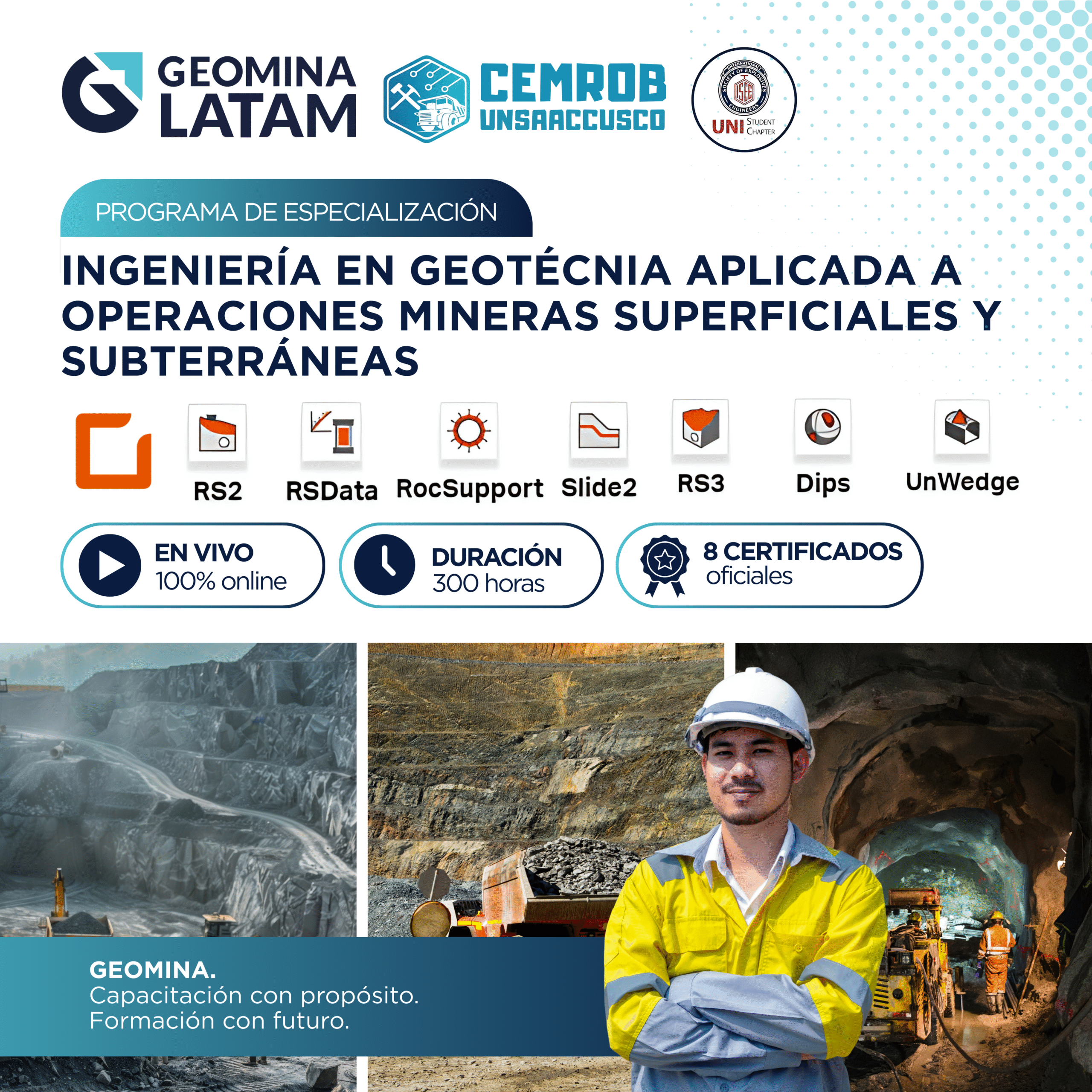 310825 PEPEGIGAMSS PROGRAMA DE ESPECIALIZACIÓN EN INGENIERÍA EN GEOTÉCNIA APLICADA A MINERÍA SUPERFICIAL Y SUBTERRÁNEA