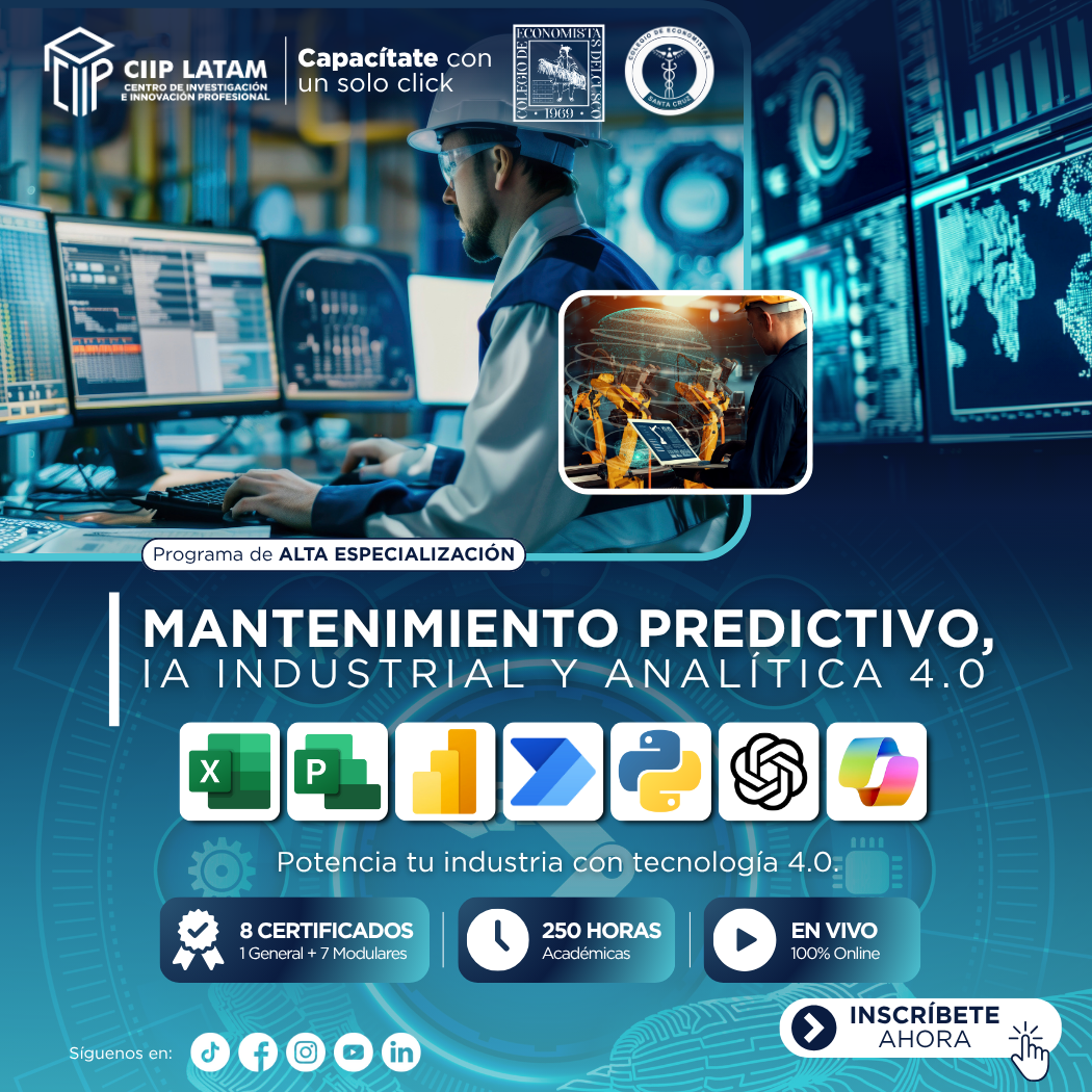 191025PAEMPIA - PROGRAMA DE ALTA ESPECIALIZACIÓN EN MANTENIMIENTO PREDICTIVO, IA INDUSTRIAL Y ANALÍTICA 4.0