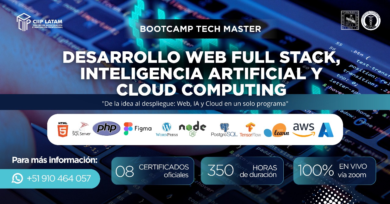 011125DWFSIAYCC PAE Desarrollo Web Full Stack, Inteligencia Artificial Y Cloud Computing