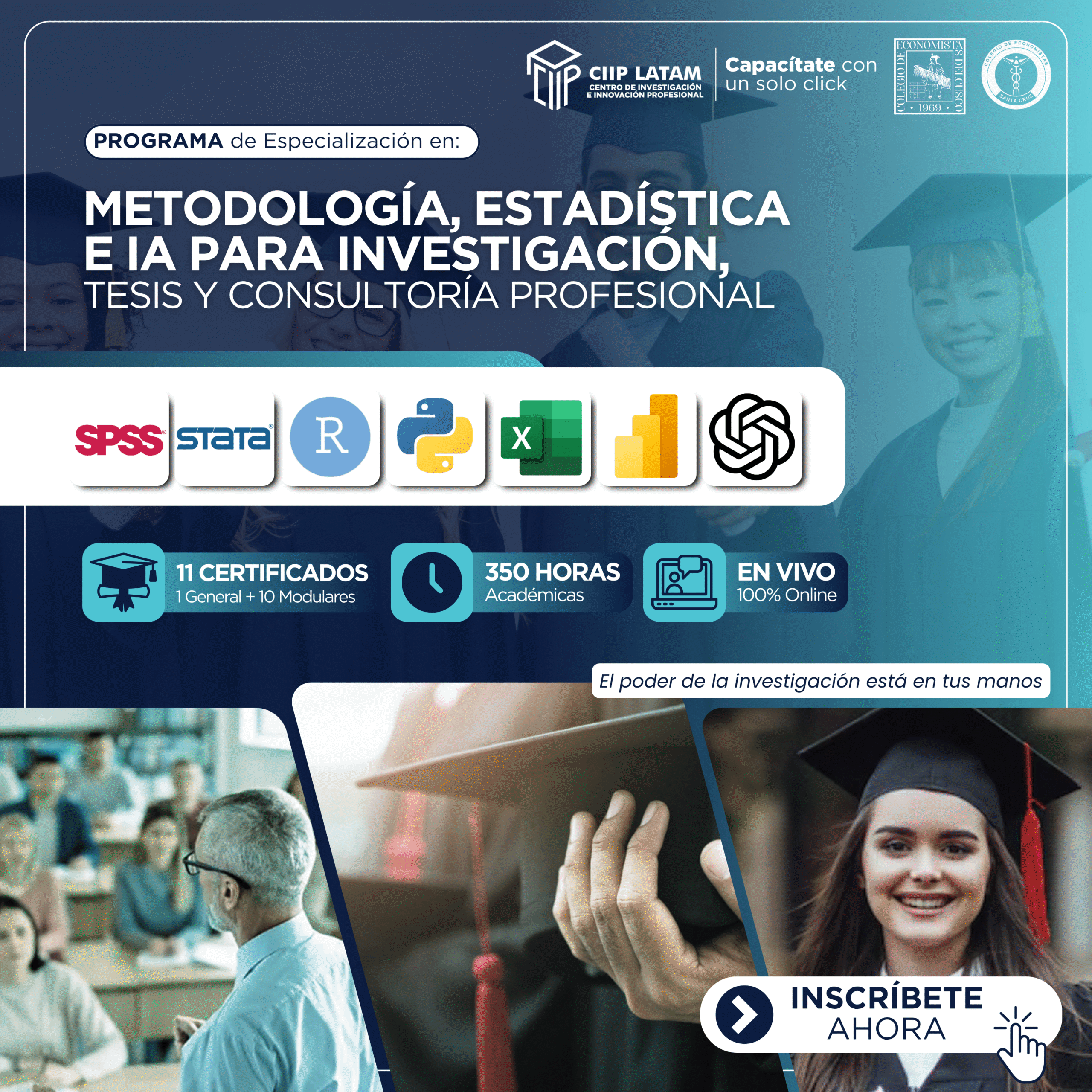 251025 METODOLOGÍA, ESTADÍSTICA APLICADA Y HERRAMIENTAS DE INTELIGENCIA ARTIFICIAL PARA PROYECTOS DE INVESTIGACIÓN, TESIS Y CONSULTORÍA PROFESIONAL
