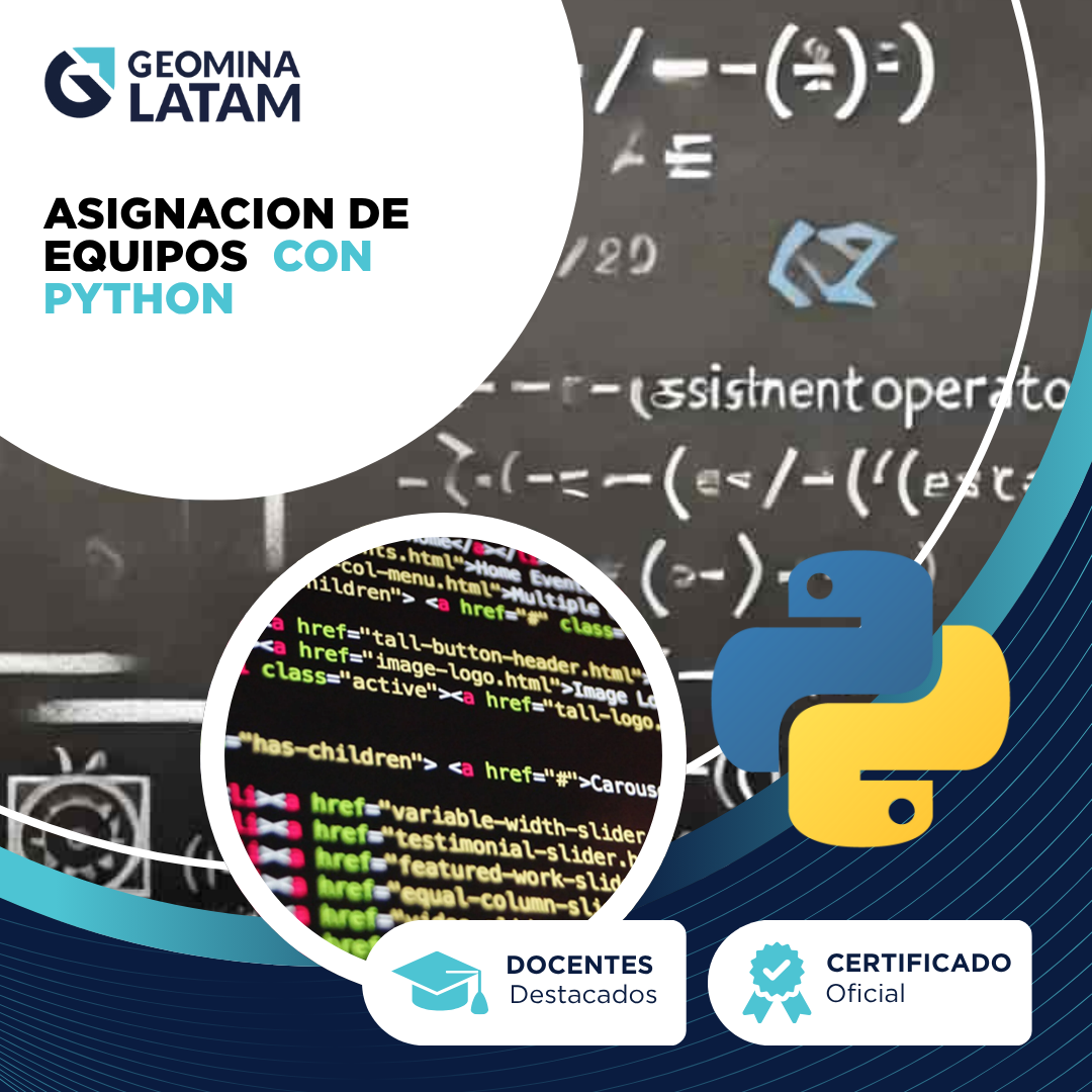 ASIGNACION DE EQUIPOS CON PYTHON