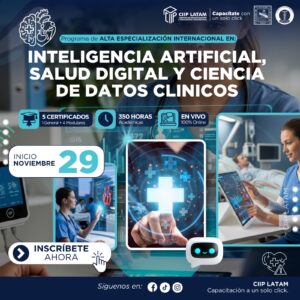 291125PAEIASDCDC PROGRAMA DE ALTA ESPECIALIZACIÓN INTERNACIONAL EN IA, SALUD DIGITAL Y CIENCIA DE DATOS CLÍNICOS