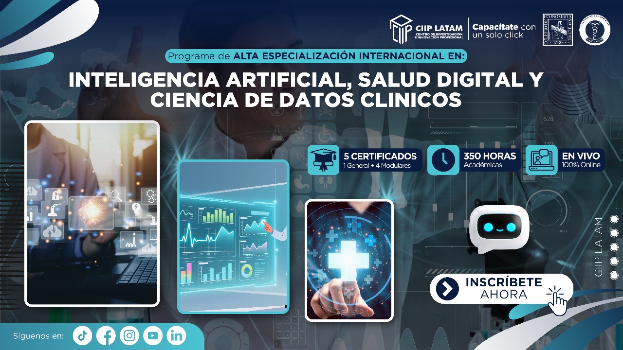 151125PAEIASDCDC PROGRAMA DE ALTA ESPECIALIZACIÓN INTERNACIONAL EN IA, SALUD DIGITAL Y CIENCIA DE DATOS CLÍNICOS