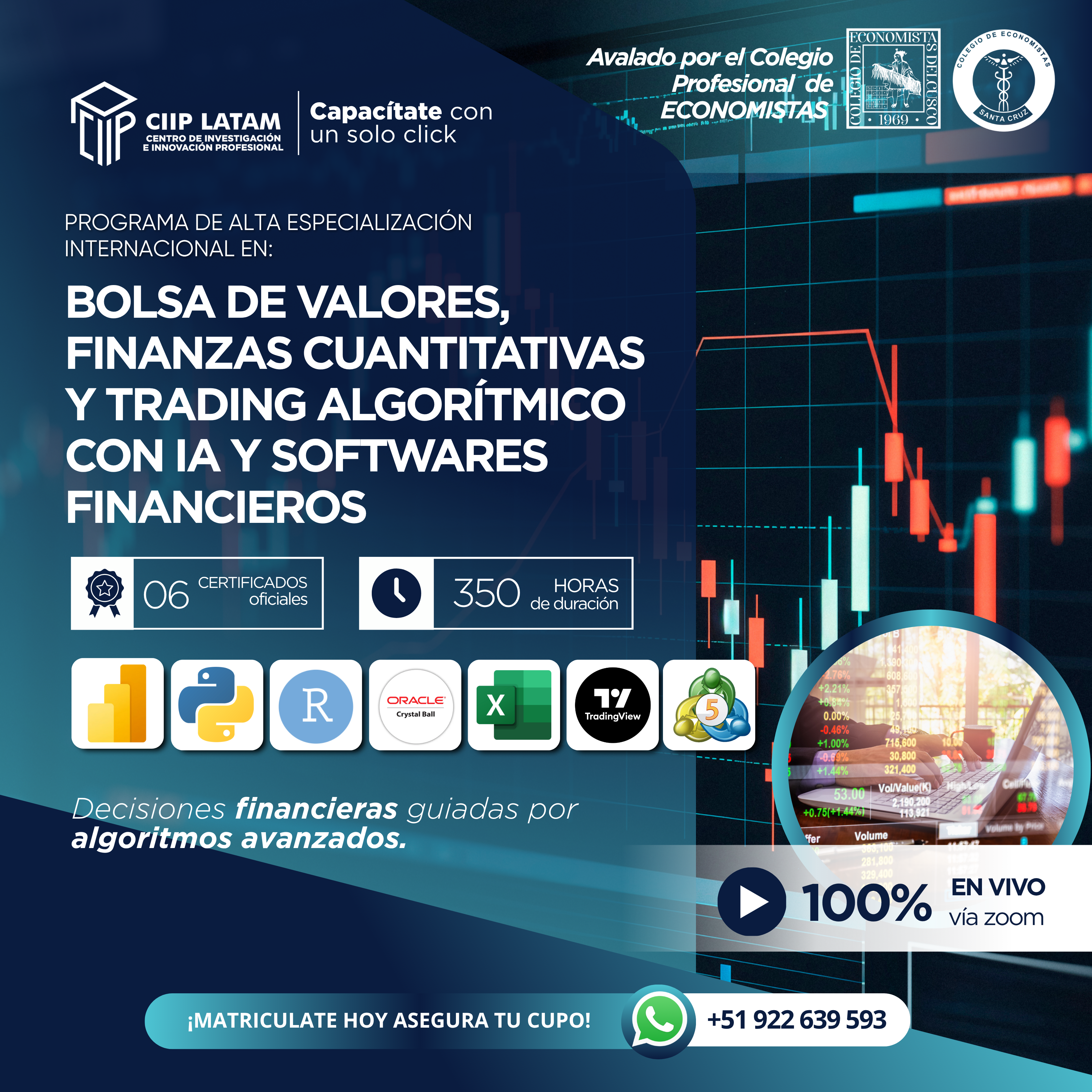 110126 PAEBVTASF PROGRAMA DE ALTA ESPECIALIZACIÓN INTERNACIONAL EN BOLSA DE VALORES, FINANZAS CUANTITATIVAS Y TRADING ALGORÍTMICO CON IA Y SOFTWARES FINANCIEROS