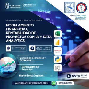 221125MFRPIDA MODELAMIENTO FINANCIERO, RENTABILIDAD DE PROYECTOS CON IA Y DATA ANALYTICS