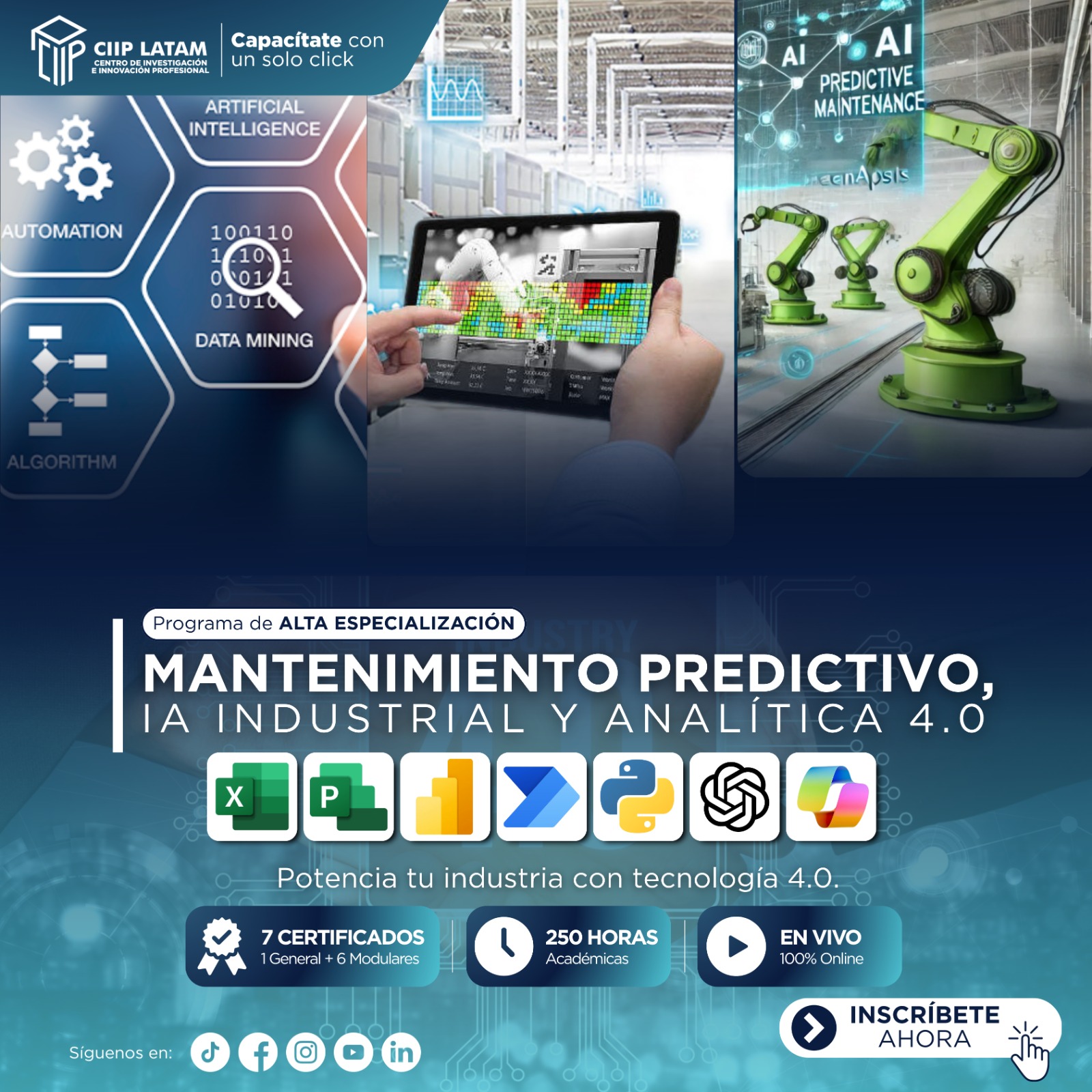 221125PAEMPIA - PROGRAMA DE ALTA ESPECIALIZACIÓN EN MANTENIMIENTO PREDICTIVO, IA INDUSTRIAL Y ANALÍTICA 4.0