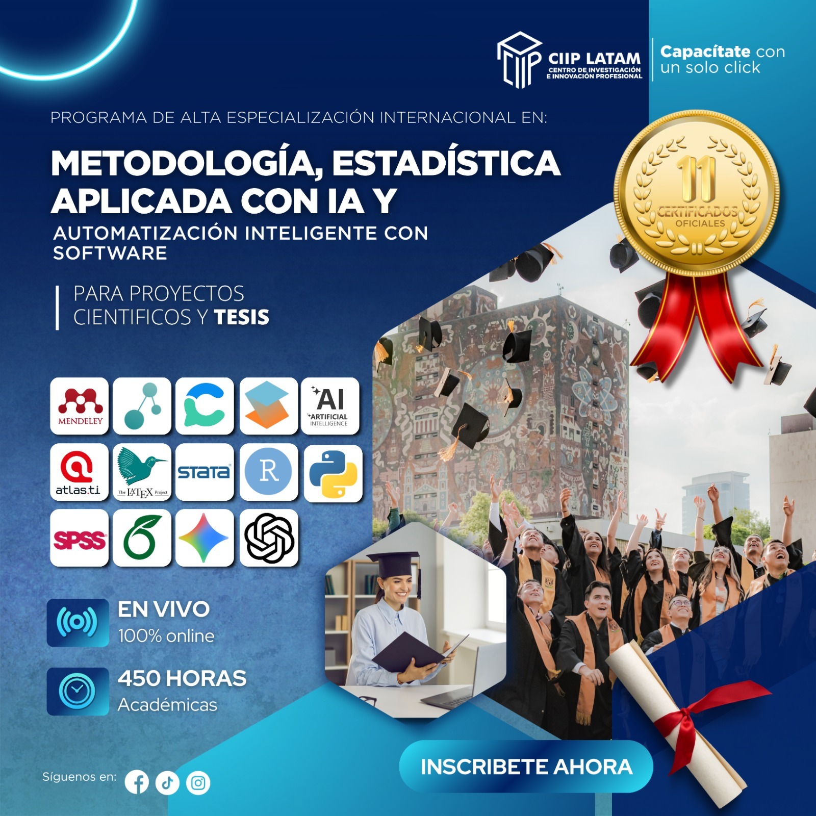 220226 PAEMEAAICSPPCT METODOLOGÍA, ESTADÍSTICA APLICADA CON IA Y AUTOMATIZACION INTELIGENTE CON SOFTWARE PARA PROYECTOS CIENTIFICOS Y TESIS