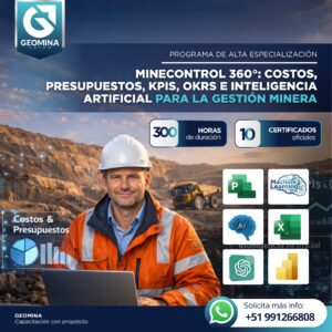 070326 PAECPKOIAGM MineControl 360°: Costos, Presupuestos, KPIs, OKRs e IA para la Gestión Minera