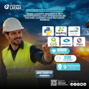 120426 PAEMGGIMLRM PAE EN MODELAMIENTO GEOLÓGICO 3D Y GEOESTADÍSTICA CON INTEGRACIÓN DE MACHINE LEARNING PARA RECURSOS MINEROS