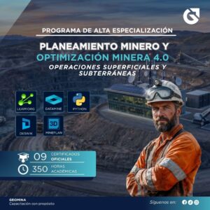 190426 EN PLANEAMIENTO Y OPTIMIZACIÓN MINERA 4.0: OPERACIONES SUPERFICIALES Y SUBTERRÁNEAS