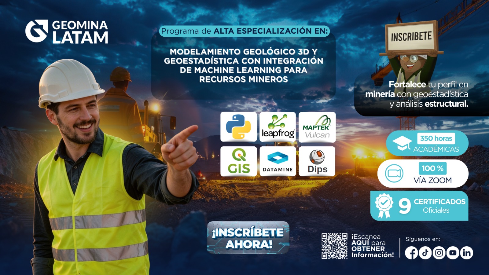 250426 PAE EN MODELAMIENTO GEOLÓGICO 3D Y GEOESTADÍSTICA CON INTEGRACIÓN DE MACHINE LEARNING PARA RECURSOS MINEROS