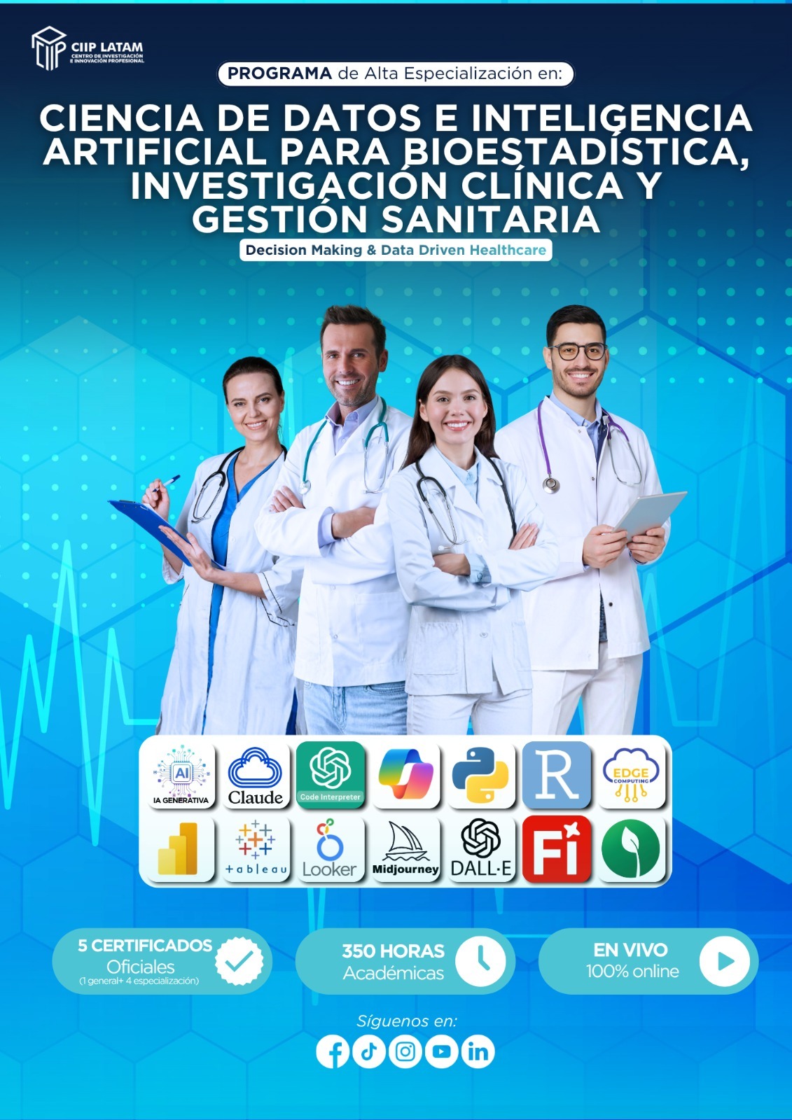 310526 CIENCIA DE DATOS E INTELIGENCIA ARTIFICIAL PARA BIOESTADISTICA E INVESTIGACIÓN CLINICA