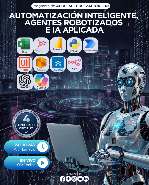 160526PAE AUTOMATIZACIÓN INTELIGENTE, AGENTES ROBOTIZADOS E IA APLICADA