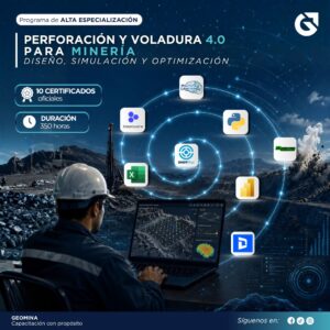 310526 PYVPMDSYO PERFORACIÓN Y VOLADURA 4.0 PARA MINERÍA: DISEÑO, SIMULACIÓN Y OPTIMIZACIÓN