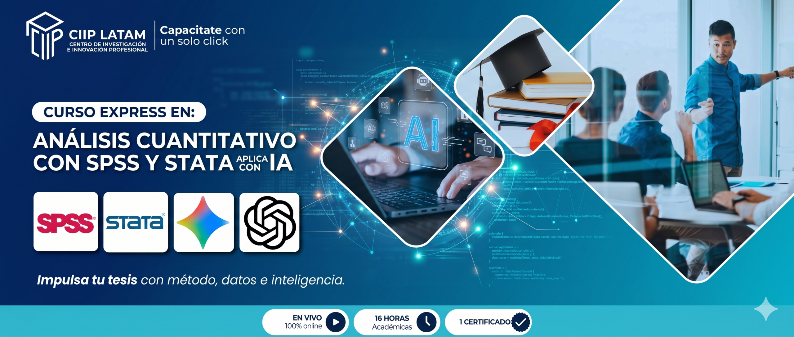 CE-014 ANÁLISIS CUANTITATIVO CON SPSS Y STATA APLICADO CON IA
