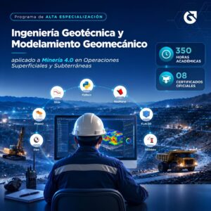 020826PAEIGMGMOSS PAE EN INGENIERÍA GEOTÉCNICA Y MODELAMIENTO GEOMECÁNICO APLICADO A MINERÍA 4.0 EN OPERACIONES SUPERFICIALES Y SUBTERRANEAS