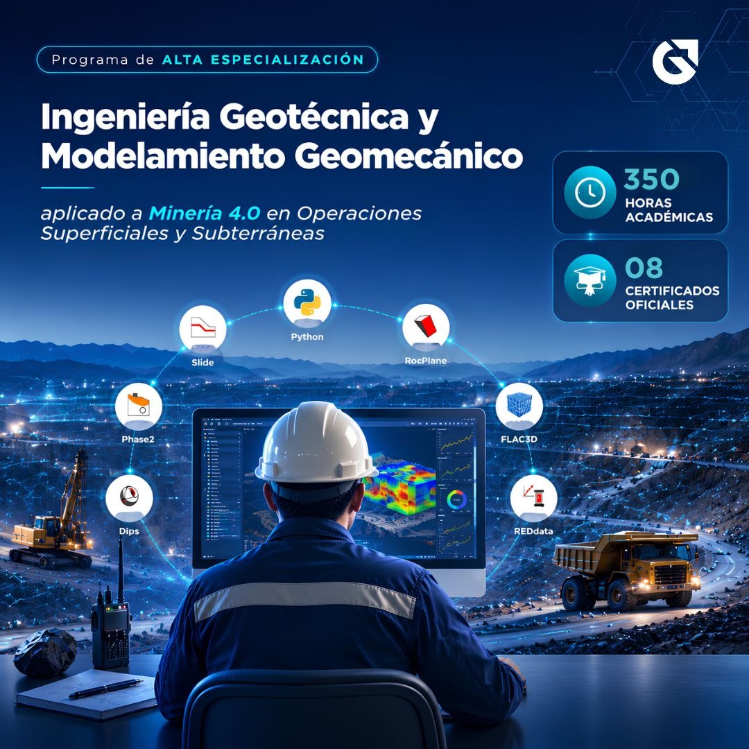 020826PAEIGMGMOSS PAE EN INGENIERÍA GEOTÉCNICA Y MODELAMIENTO GEOMECÁNICO APLICADO A MINERÍA 4.0 EN OPERACIONES SUPERFICIALES Y SUBTERRANEAS