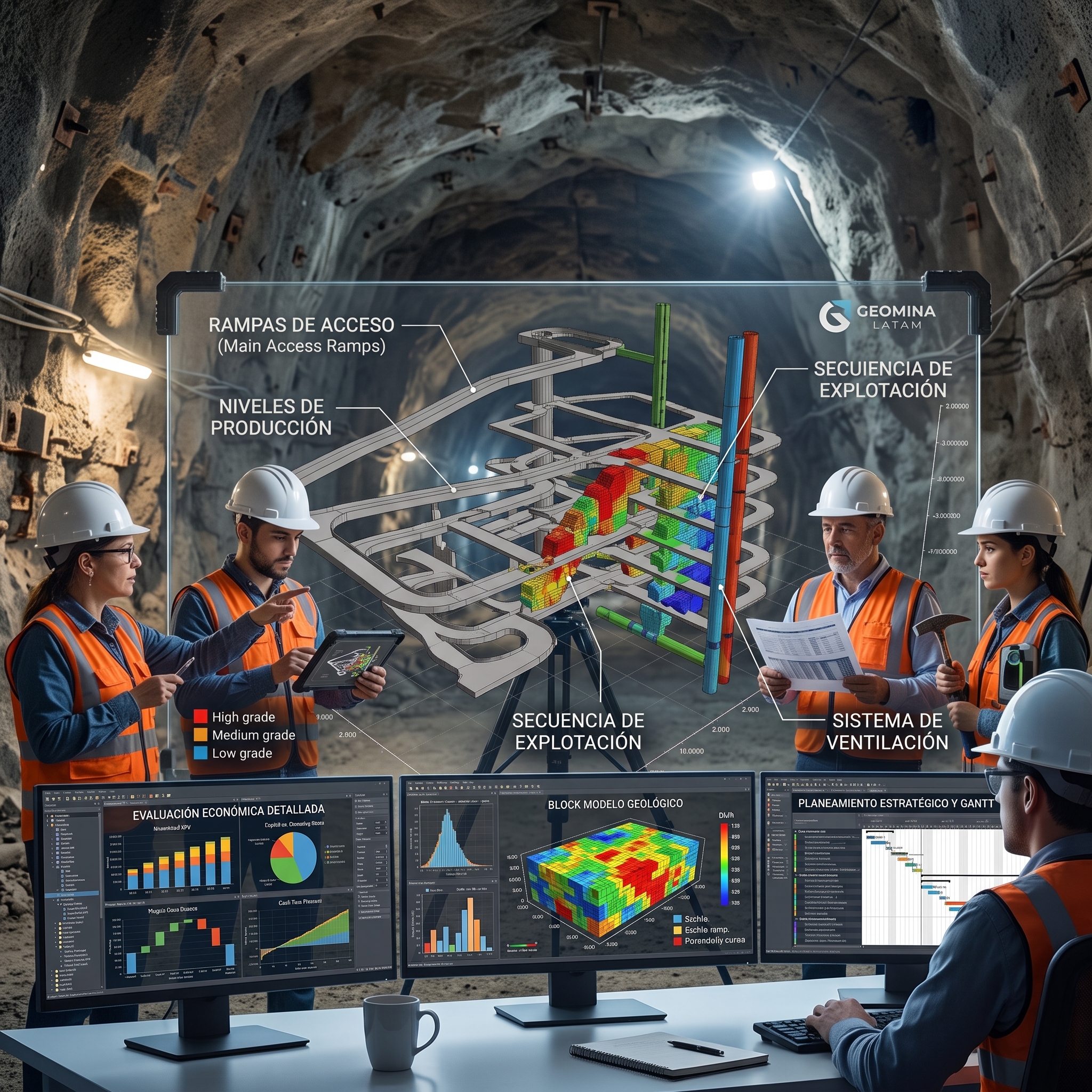 GE-005 DISEÑO Y PLANEAMIENTO SUBTERRÁNEO CON DESWIK CAD Y EVALUACIÓN ECONÓMICA