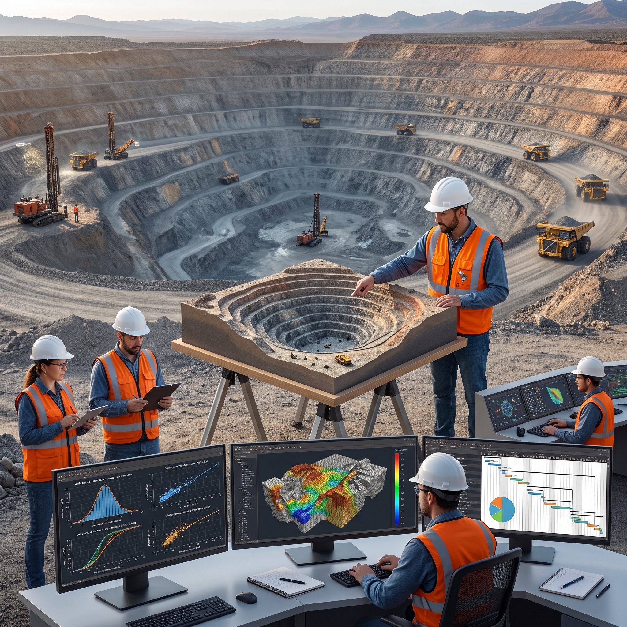 GE-004 MODELAMIENTO DE BLOQUES, ESTIMACIÓN DE RECURSOS Y PLANEAMIENTO SUPERFICIAL CON DATAMINE Y MINEPLAN