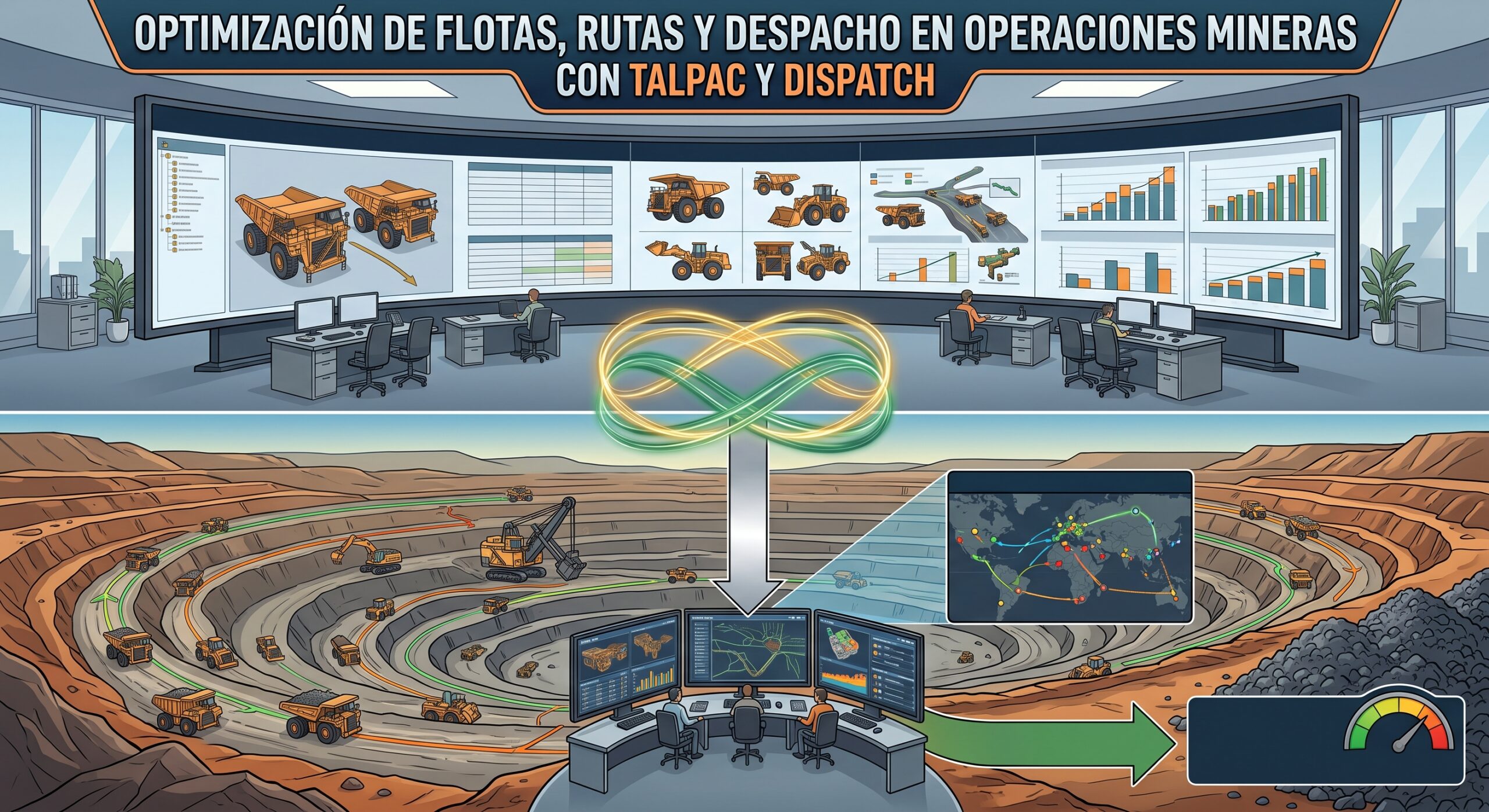 OPTIMIZACIÓN DE FLOTAS, RUTAS Y DESPACHO EN OPERACIONES MINERAS CON TALPAC Y DISPATCH