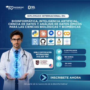 130926 Diplomado Internacional en Bioinformática, Inteligencia Artificial, Ciencia de Datos y Análisis de Datos Ómicos para las Ciencias Biológicas y Biomédicas