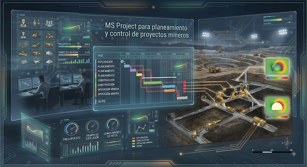 GESTIÓN DE COSTOS Y SEGUIMIENTO DE PROYECTOS MINEROS CON MS PROJECT , EXCEL Y POWER BI