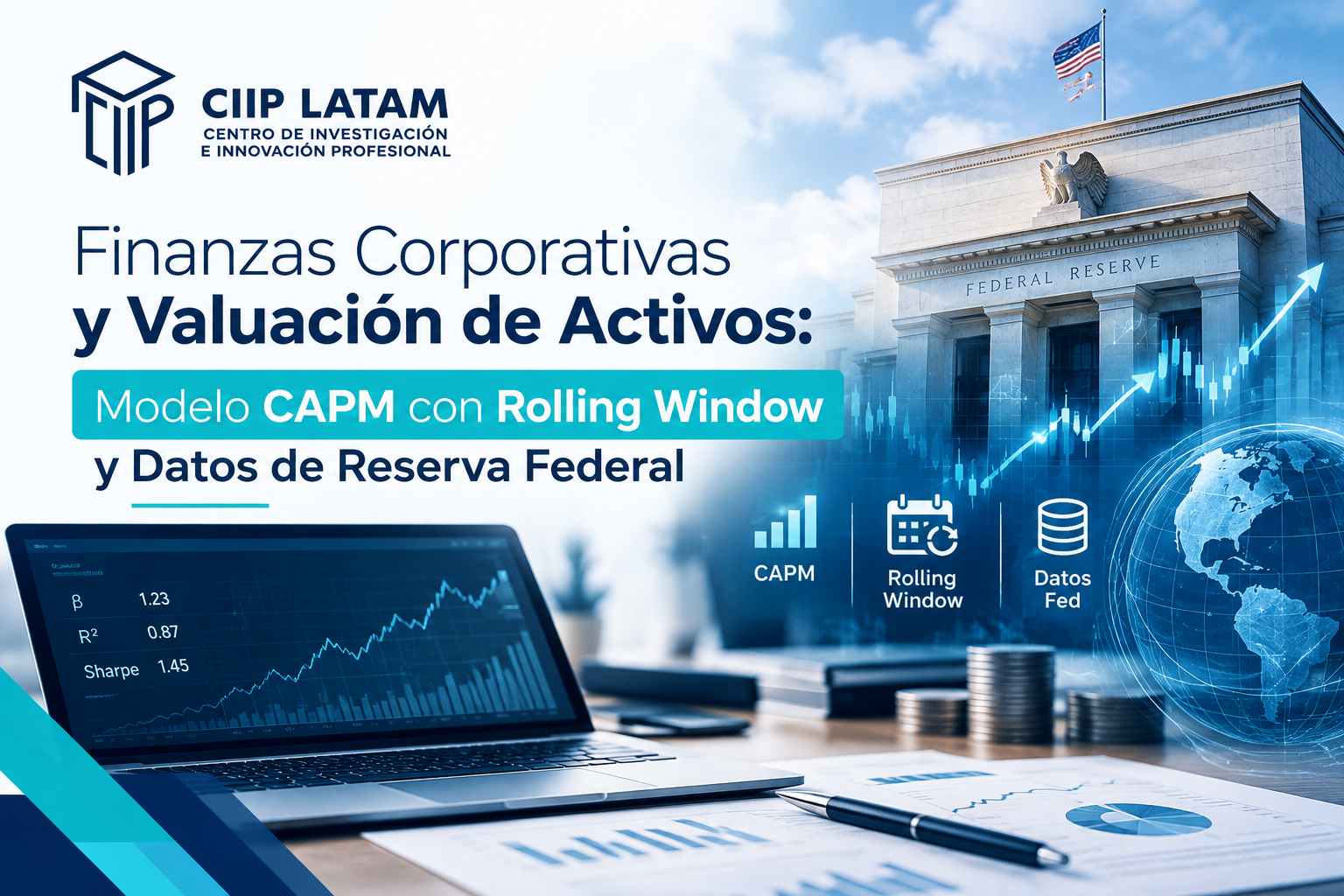 CURSO CORTO : Finanzas Corporativas y Valuación de Activos: Modelo CAPM con Rolling Window y Datos de Reserva Federal