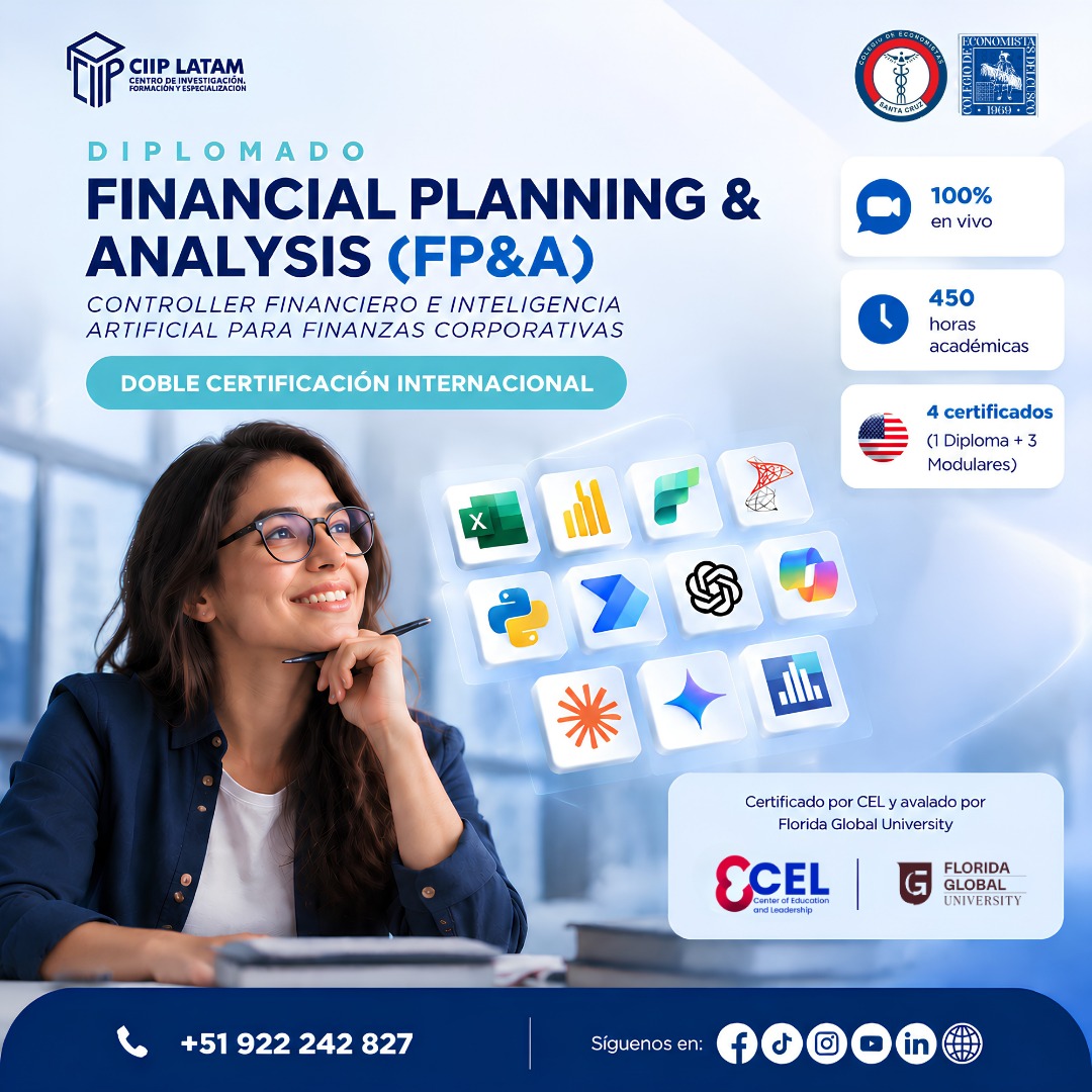 031026 FPACFIA DIPLOMADO INTERNACIONAL FINANCIAL PLANNING & ANALYSIS (FP&A), CONTROLLER FINANCIERO E INTELIGENCIA ARTIFICIAL PARA FINANZAS CORPORATIVAS